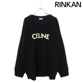 セリーヌ(celine)のセリーヌバイエディスリマン  21AW  2A19R423P ロゴワッペンオーバーサイズニット メンズ XL(ニット/セーター)