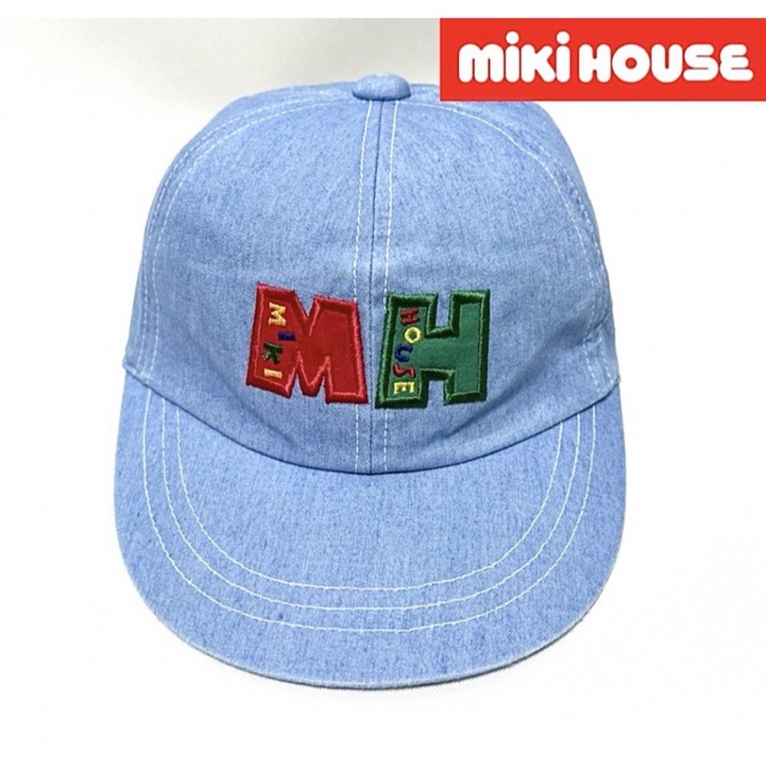 mikihouse(ミキハウス)の【新品】miki HOUSE ミキハウス 日本製カラフル刺繍ロゴ6パネルキャップ キッズ/ベビー/マタニティのこども用ファッション小物(帽子)の商品写真