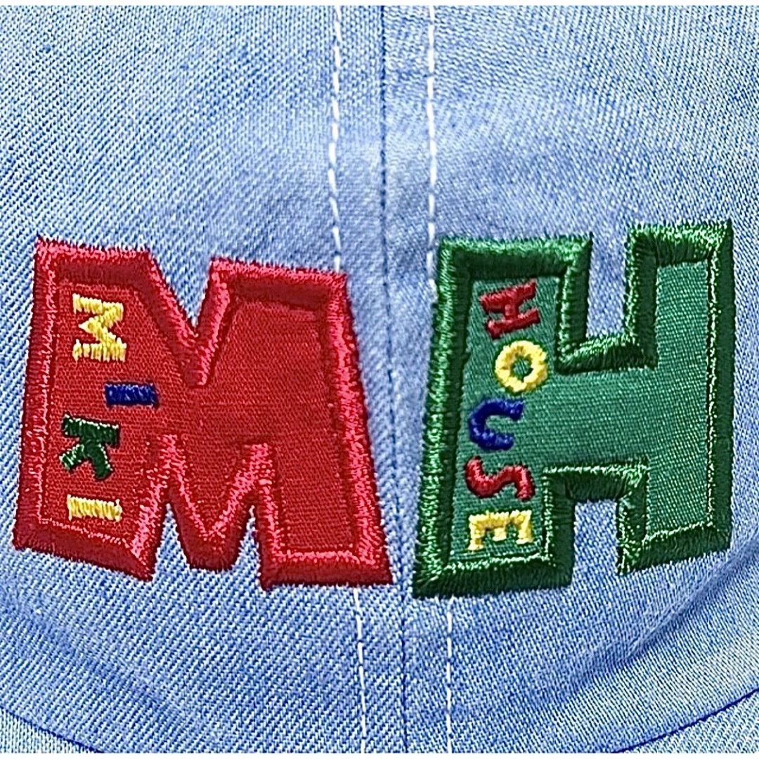 mikihouse(ミキハウス)の【新品】miki HOUSE ミキハウス 日本製カラフル刺繍ロゴ6パネルキャップ キッズ/ベビー/マタニティのこども用ファッション小物(帽子)の商品写真
