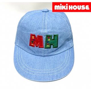 ミキハウス(mikihouse)の【新品】miki HOUSE ミキハウス 日本製カラフル刺繍ロゴ6パネルキャップ(帽子)