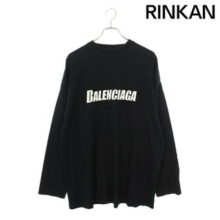 バレンシアガ(Balenciaga)のバレンシアガ  23SS  681046 TNVL1 ダメージ加工ロゴプリント長袖カットソー メンズ 1(Tシャツ/カットソー(七分/長袖))