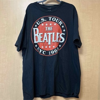 ビートルズ(THE BEATLES)のロックバンドTシャツ古着THE BEATLESビートルズユニオンジャックプリント(Tシャツ/カットソー(半袖/袖なし))