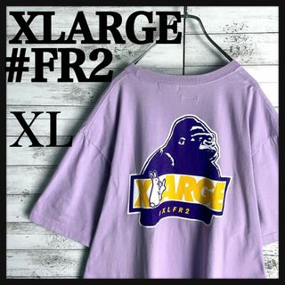 エフアールツー(#FR2)の9642【希少XLサイズ】FR2×エクストララージ☆バックプリントtシャツ美品(Tシャツ/カットソー(半袖/袖なし))