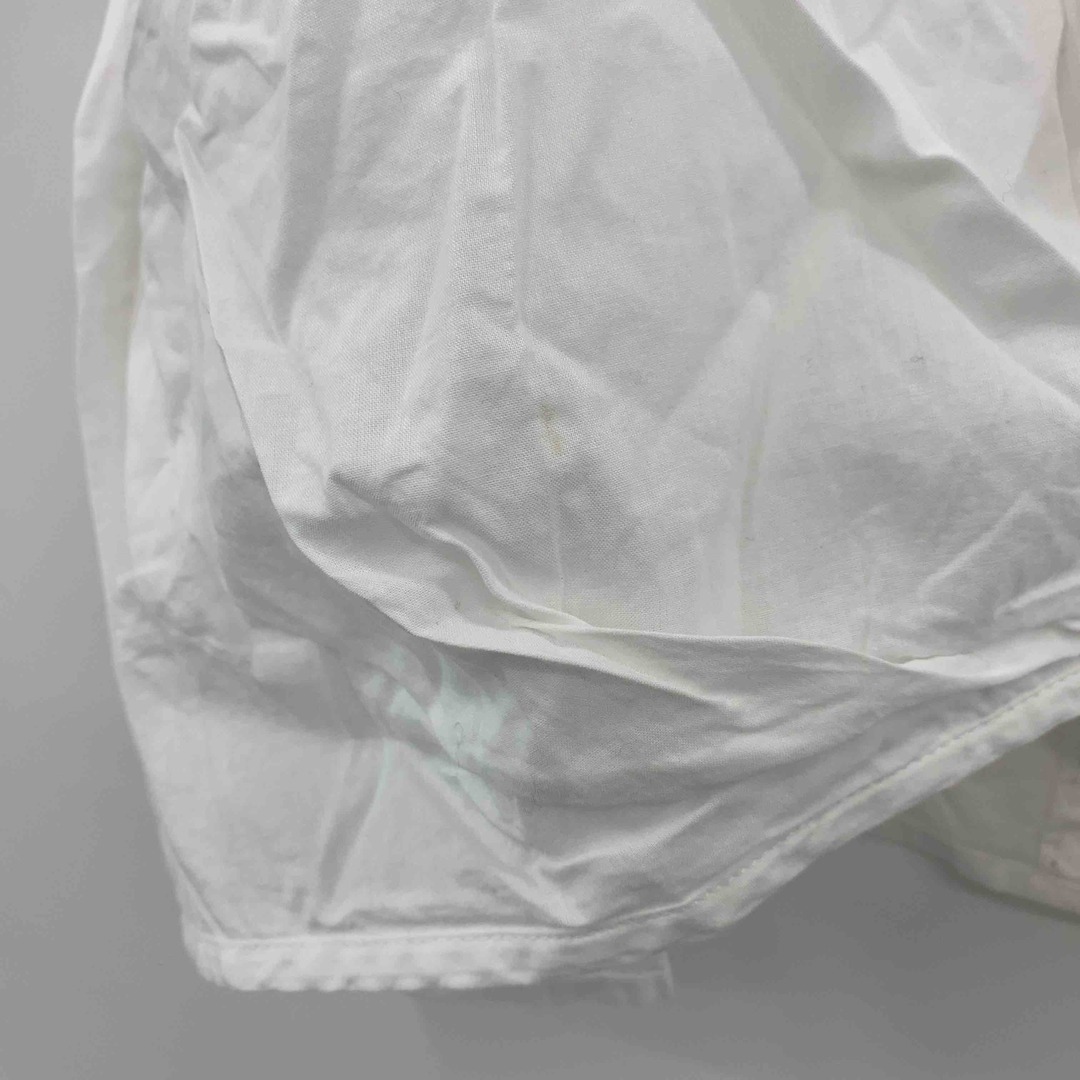 chocol raffine robe(ショコラフィネローブ)のchocol raffine robe ショコラフィネローブ　白　ホワイト　襟付き　スキッパー　サイズF　 レディース 半袖シャツ/ブラウス レディースのトップス(シャツ/ブラウス(半袖/袖なし))の商品写真