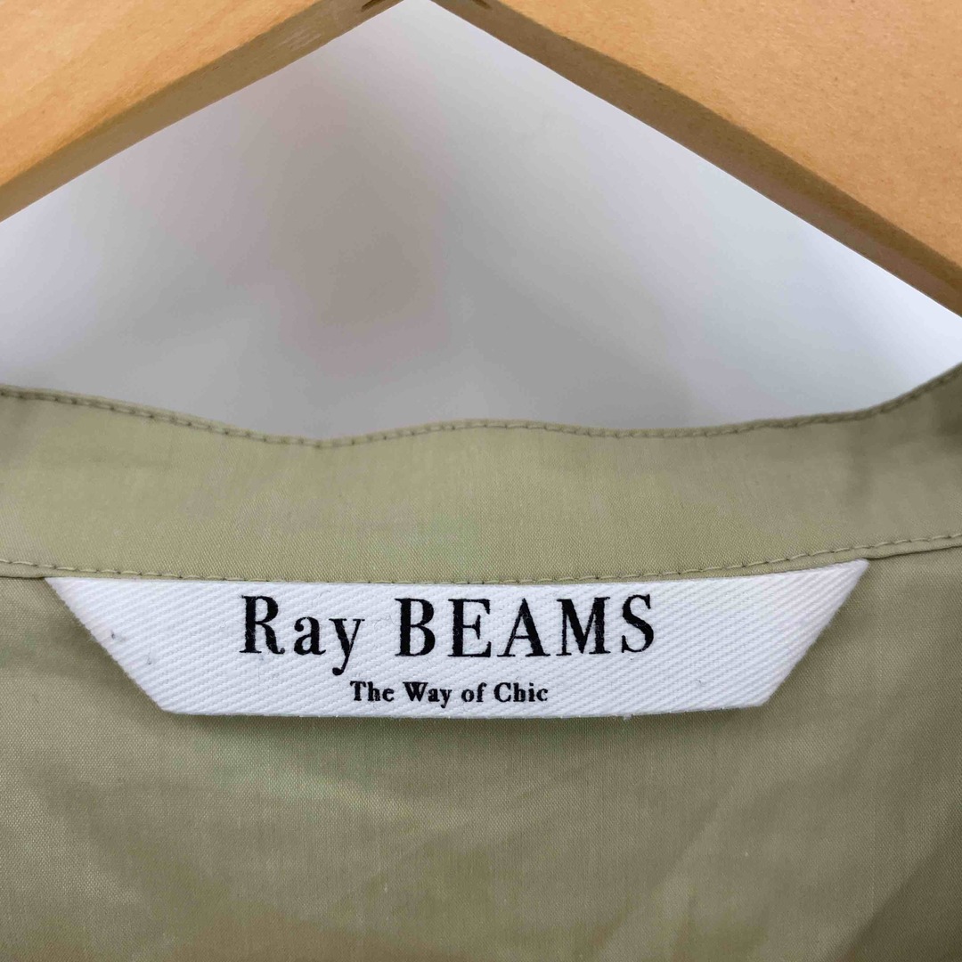 Ray BEAMS(レイビームス)のRAY BEAMS レイビームス レディース 長袖シャツ　ブラウス　スタンドカラー　無地　ピスタチオカラー レディースのトップス(シャツ/ブラウス(長袖/七分))の商品写真