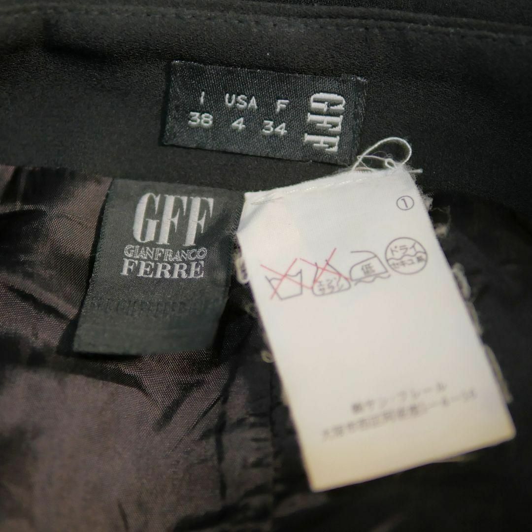 Gianfranco FERRE(ジャンフランコフェレ)の美品 ジャンフランコフェレ タイト スカート ロング I38 ブラック ペンシル レディースのスカート(ロングスカート)の商品写真