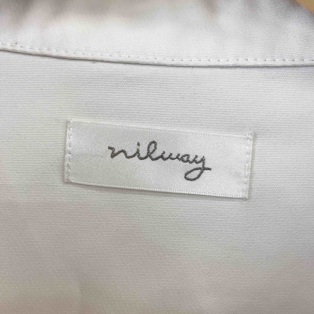 nilway(ニルウェイ)のnilway ニルウェイ メンズ 長袖シャツ ホワイト バラ柄 メンズのトップス(シャツ)の商品写真
