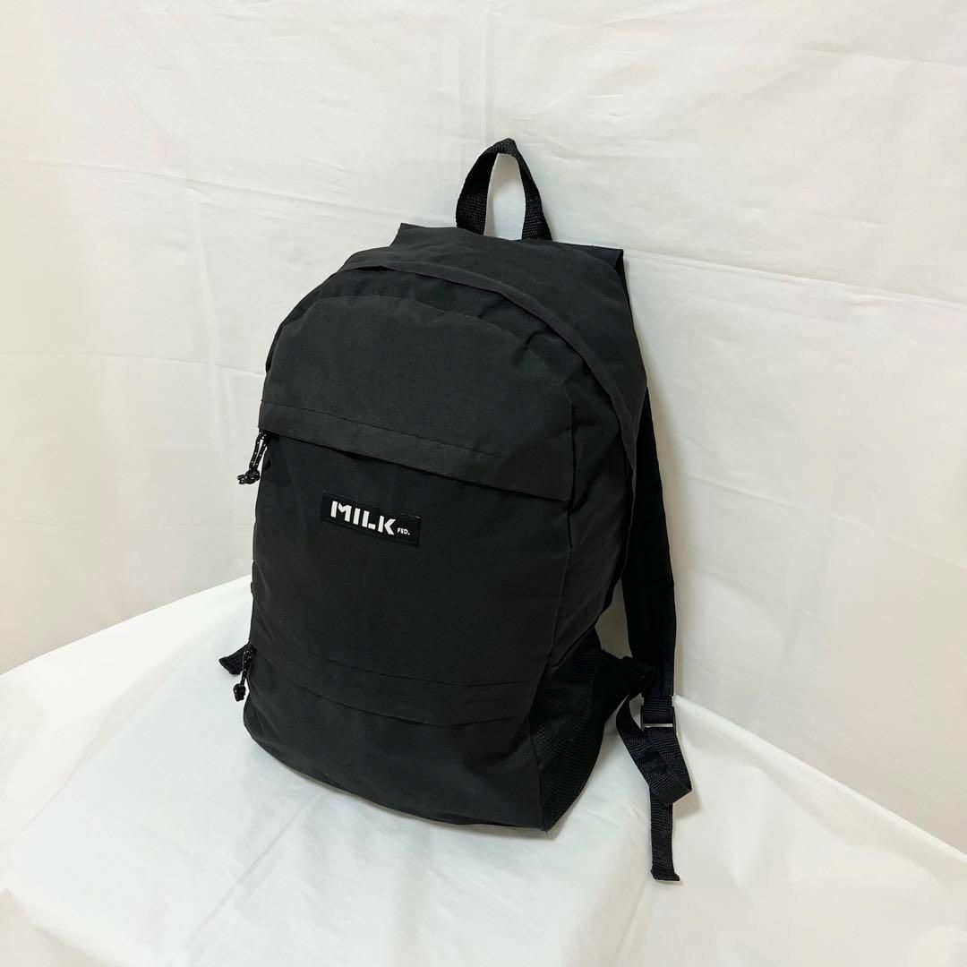 MILKFED.(ミルクフェド)のMILKFED. ミルクフェド リュック バックパック 黒 ブラック ムック本 レディースのバッグ(リュック/バックパック)の商品写真