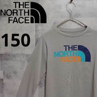 ザノースフェイス(THE NORTH FACE)のTHE NORTH FACE ノースフェイス キッズロンT 150 グレー(Tシャツ/カットソー)