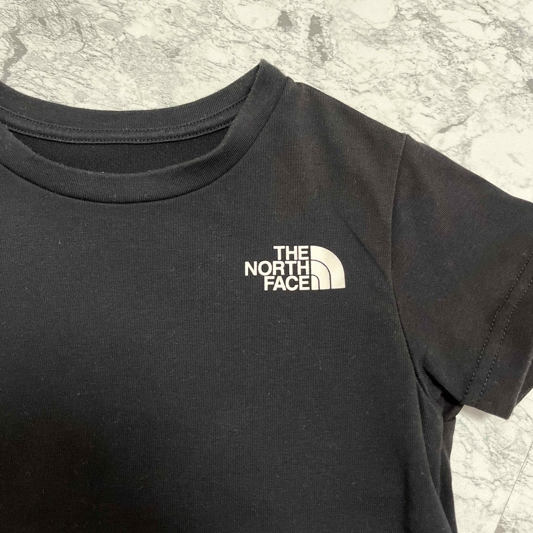 THE NORTH FACE(ザノースフェイス)のノースフェイス　ベビー　キッズ　スクエアロゴティー　半袖　Tシャツ　100 キッズ/ベビー/マタニティのキッズ服男の子用(90cm~)(Tシャツ/カットソー)の商品写真