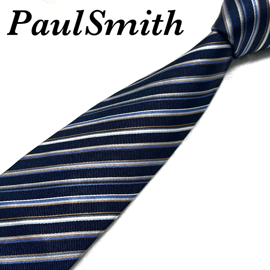 Paul Smith(ポールスミス)の 【美品】 ポールスミス ネクタイ マルチカラー ストライプ シルク 高級 メンズのファッション小物(ネクタイ)の商品写真