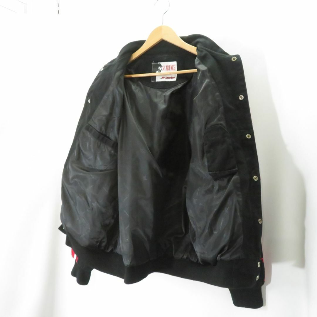 VINTAGE 90s JH DESIGN SCAR FACE RACING JACKET メンズのジャケット/アウター(スタジャン)の商品写真