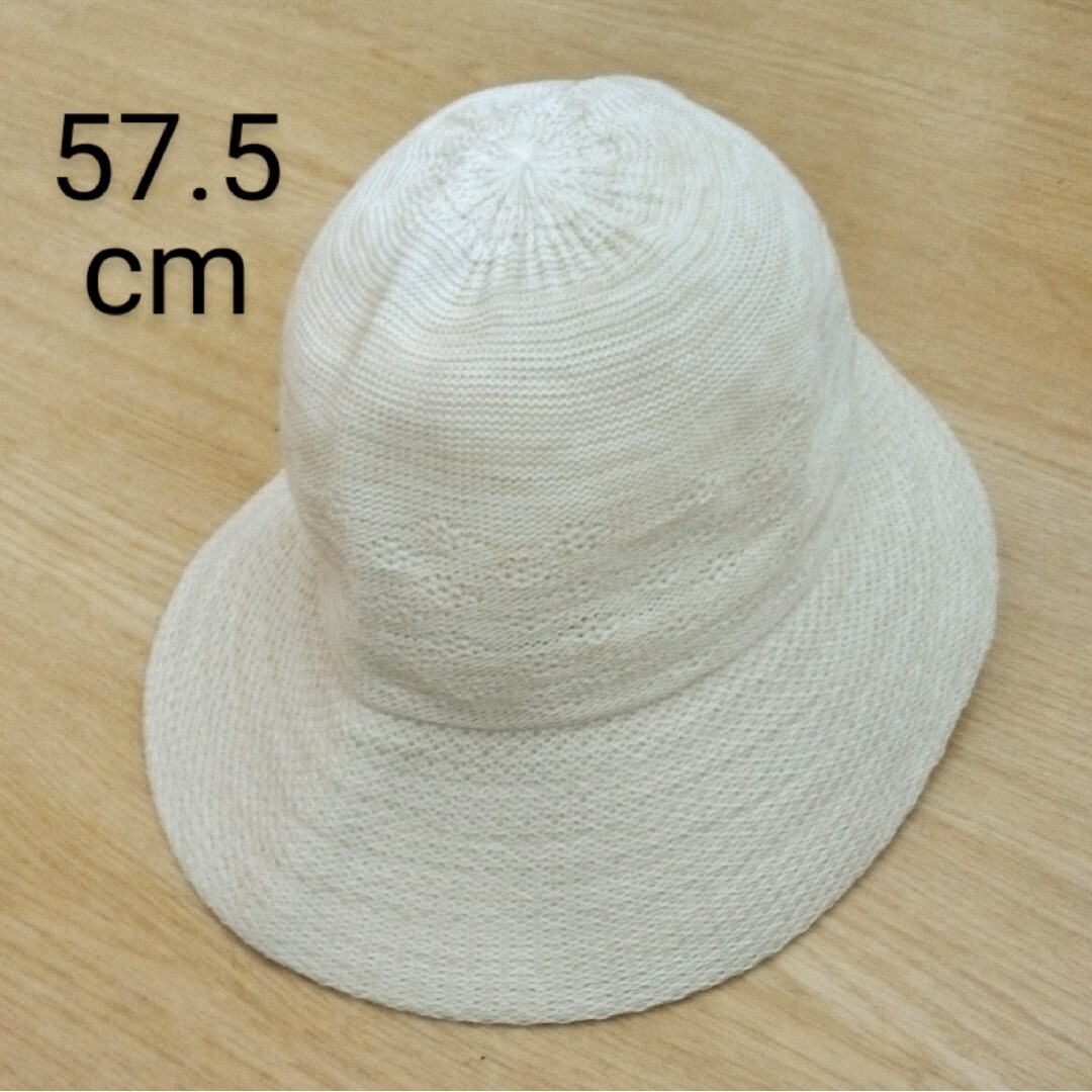 【㈱アンク】レディース　夏物　帽子　ハット　サマーハット　ベージュ　57.5cm レディースの帽子(ハット)の商品写真