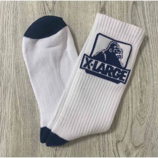 XLARGE - 新品　X-LARGE メンズ靴下 エクストララージ　ソックス　男性用 白