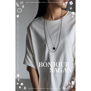 ボンジュールサガン(BONJOUR SAGAN)のBonjour sagan  ドルマンスリーブTシャツ　ホワイト(Tシャツ(半袖/袖なし))