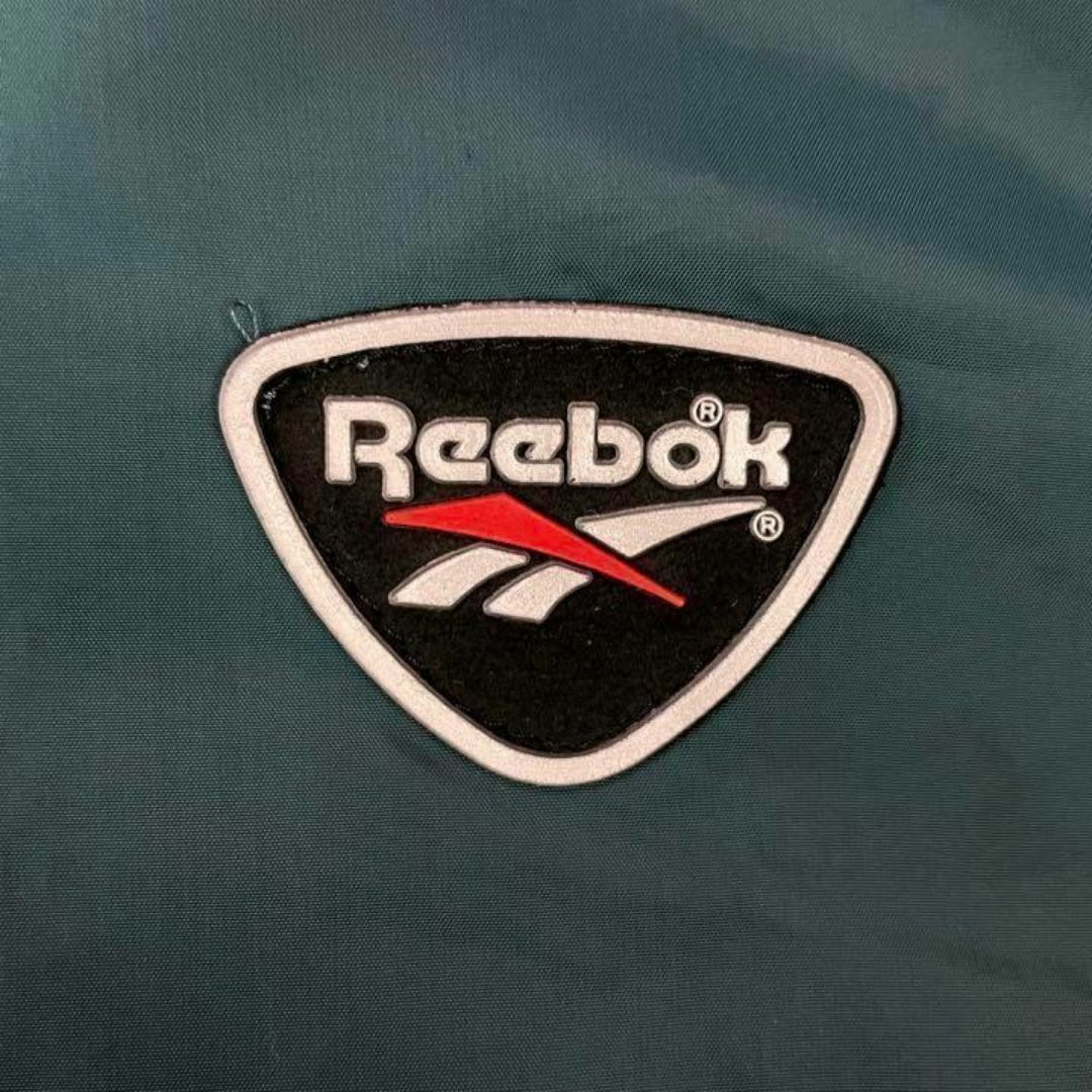 Reebok(リーボック)の激レア 90s リーボック ハーフジップ ナイロンジャケット プルオーバー 緑黒 メンズのジャケット/アウター(ナイロンジャケット)の商品写真