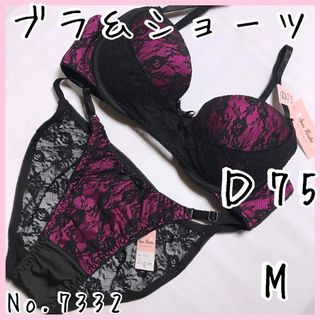 ブラジャーショーツセットＤ75    No.7332