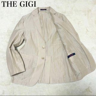 ザジジ(THE GIGI)の美品　THE GIGI ジジ　リネンテーラードジャケット　アイボリー　イタリア製(テーラードジャケット)