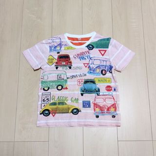 Tシャツ  130  車柄  半袖(Tシャツ/カットソー)