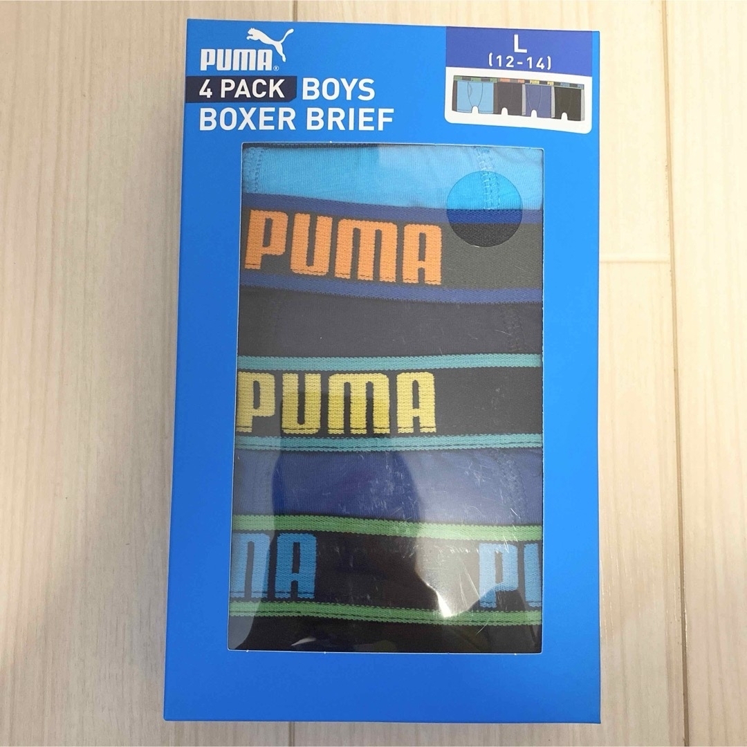 PUMA ボクサーブリーフ 子どもパンツ　4枚　L キッズ/ベビー/マタニティのキッズ服男の子用(90cm~)(下着)の商品写真