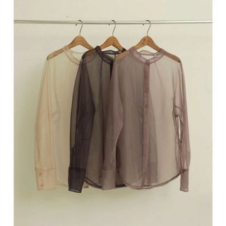 トゥデイフル(TODAYFUL)のTODAYFUL　OrgandySheerShirts　オーガンジーシアーシャツ(シャツ/ブラウス(長袖/七分))