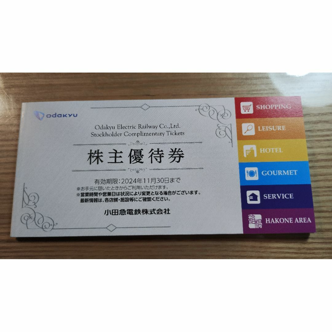 小田急電鉄　株主優待券 チケットの優待券/割引券(ショッピング)の商品写真