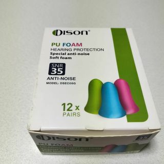 新品未使用 DISON 耳栓　騒音対策ノイズキャンセリング用　35dB  12個(その他)