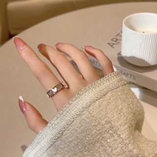 ♥️人気商品♥️ハート 指輪 ホワイト ギフト リング プレゼント シンプル(リング(指輪))