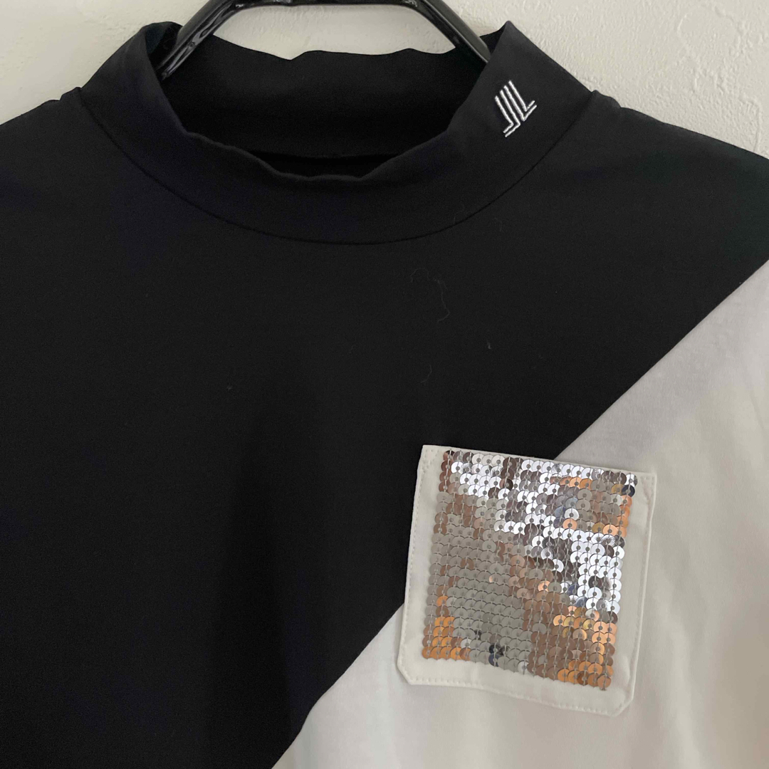 ランバンスポール　ハイネックシャツ　M ゴルフウェア レディースのトップス(Tシャツ(半袖/袖なし))の商品写真