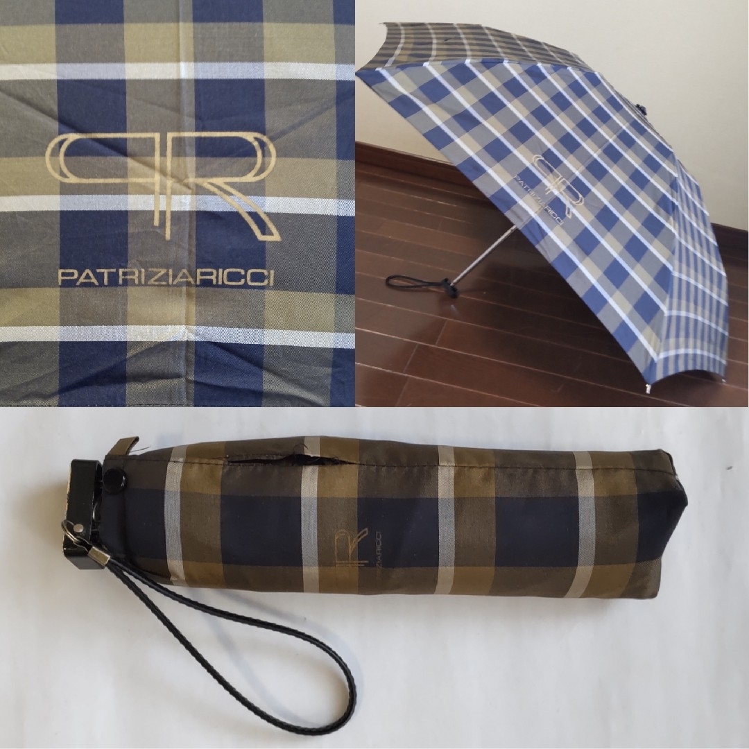 【未使用】PATRIZIARICCI ３段折り畳み傘 男女兼用 強力撥水 メンズのファッション小物(傘)の商品写真