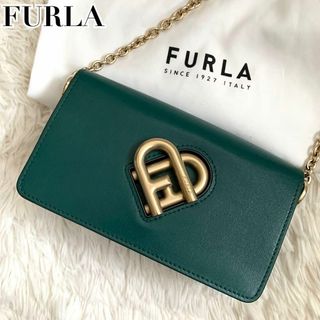 Furla - 美品 現行✨フルラ ショルダーバッグ my joy ターンロック ハート レザー