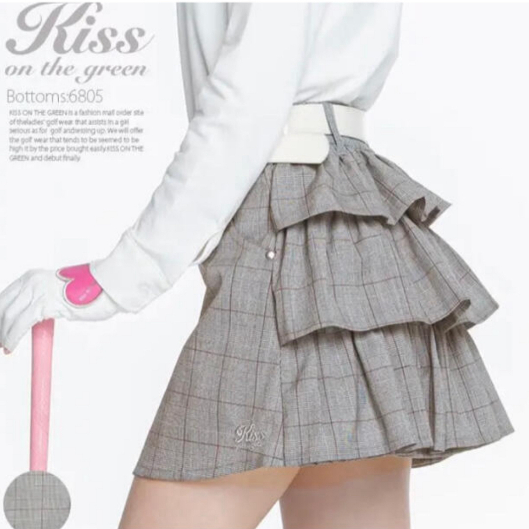 【美品】キスオンザグリーン　レースポロシャツ　スカート スポーツ/アウトドアのゴルフ(ウエア)の商品写真