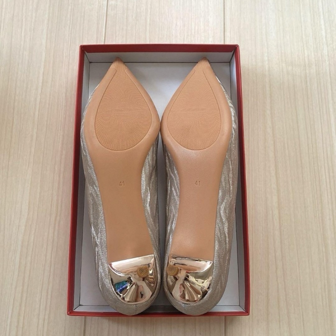 ジャスミン(ジャスミン)の【Jasmine】ビジューハイヒールパンプス ヒール4cm レディースの靴/シューズ(ハイヒール/パンプス)の商品写真