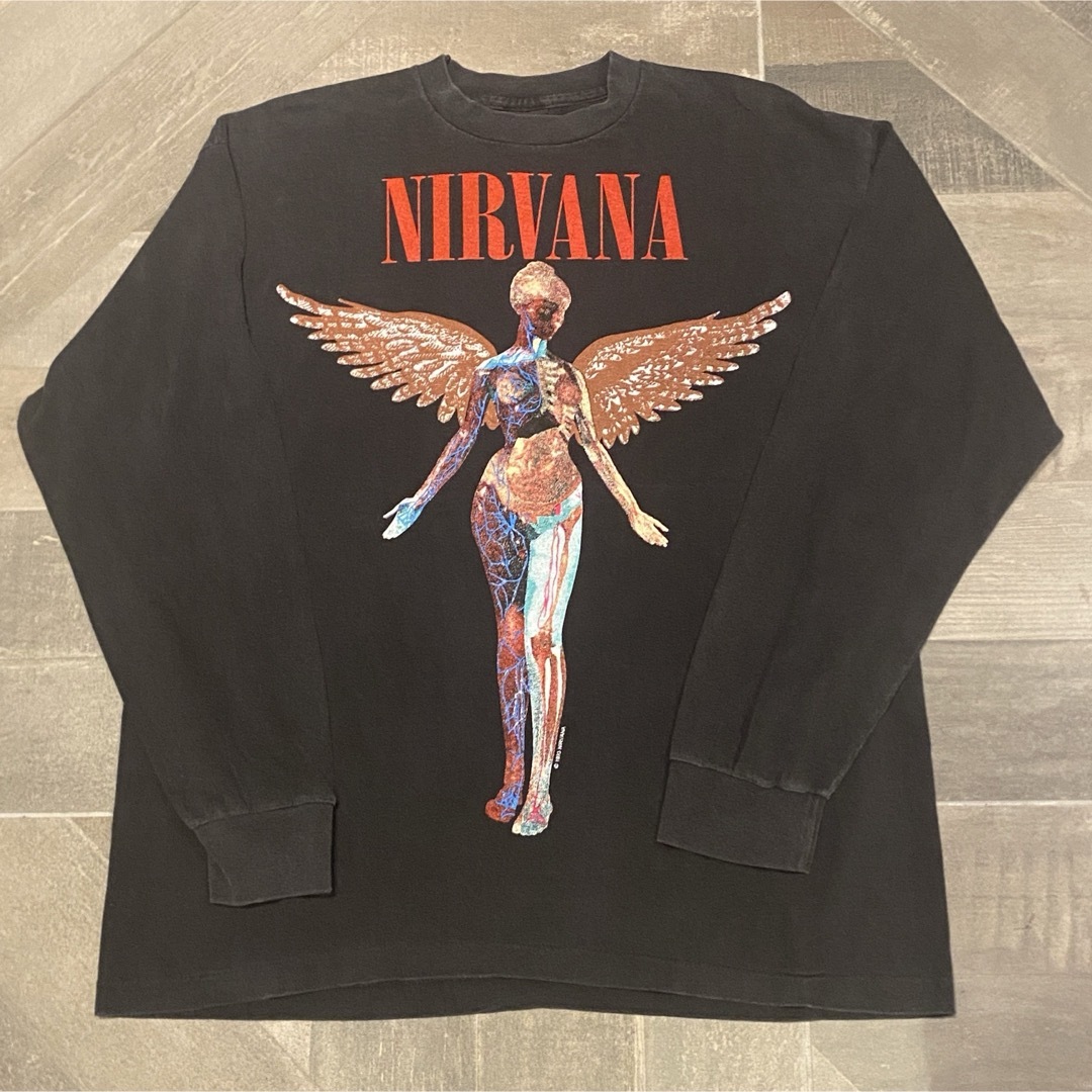 NIRVANA ニルヴァーナ バンドTシャツ/ バンT/ USED/ 古着 メンズのトップス(Tシャツ/カットソー(七分/長袖))の商品写真