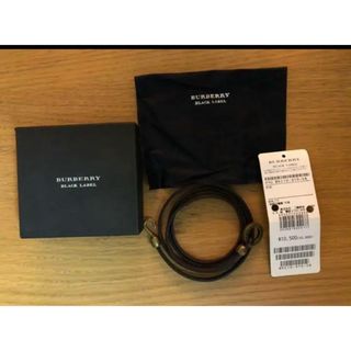 バーバリーブラックレーベル(BURBERRY BLACK LABEL)の⭐︎新品⭐︎BURBERRY BLACKLABEL 牛革　レザーブレスレット(ブレスレット)