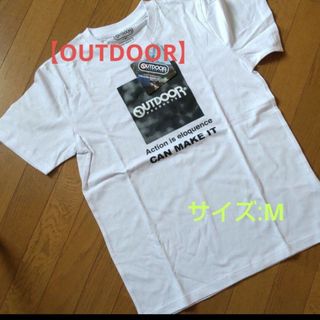 【アウトドア】コットン　プリントTシャツ/M