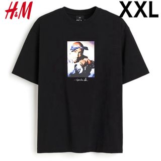 エイチアンドエム(H&M)の新品 H&M × 2PAC コラボ Tシャツ 半袖 HIPHOP XXL.(Tシャツ/カットソー(半袖/袖なし))