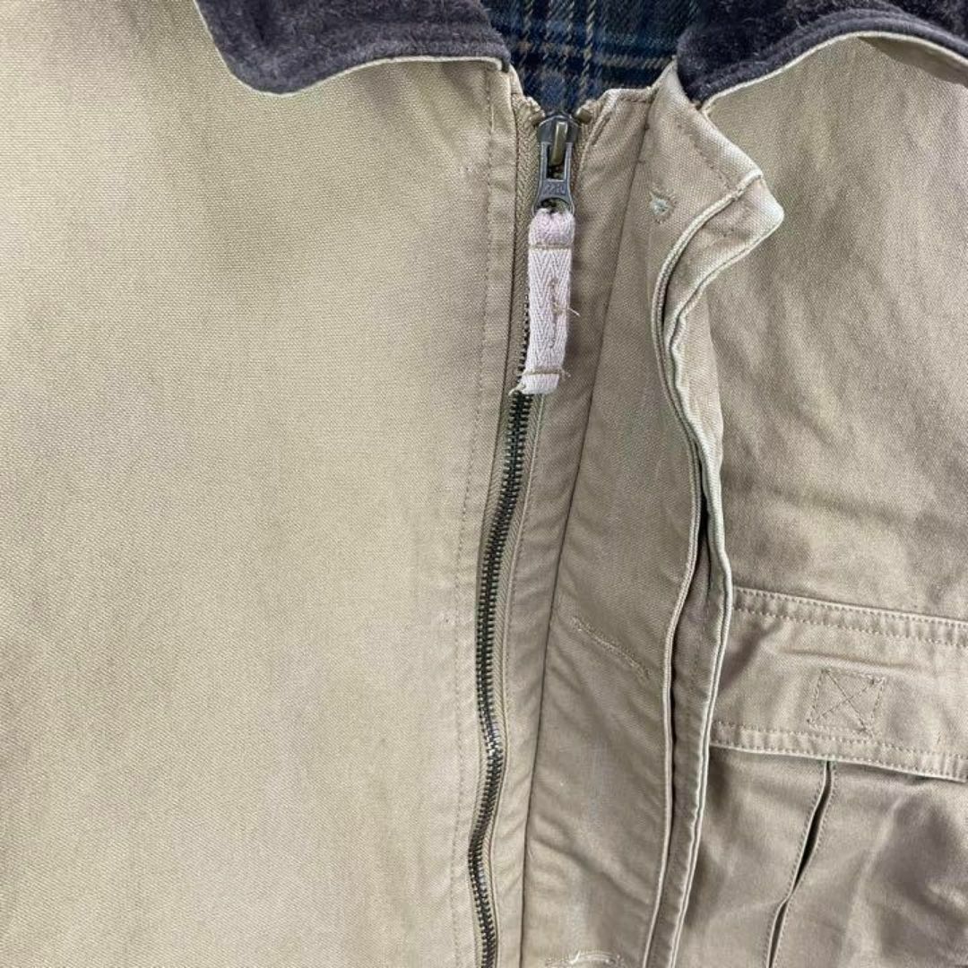 USA古着 コットン レザー コーデュロイ 切替 ハンティングジャケット 中綿 メンズのジャケット/アウター(ブルゾン)の商品写真