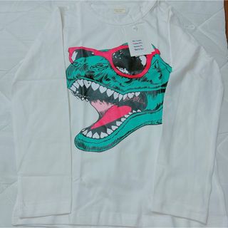 子供服 シャツ 長袖 秋 冬 春 恐竜プリント 部屋着 綿 キッズ服 トップス(Tシャツ/カットソー)