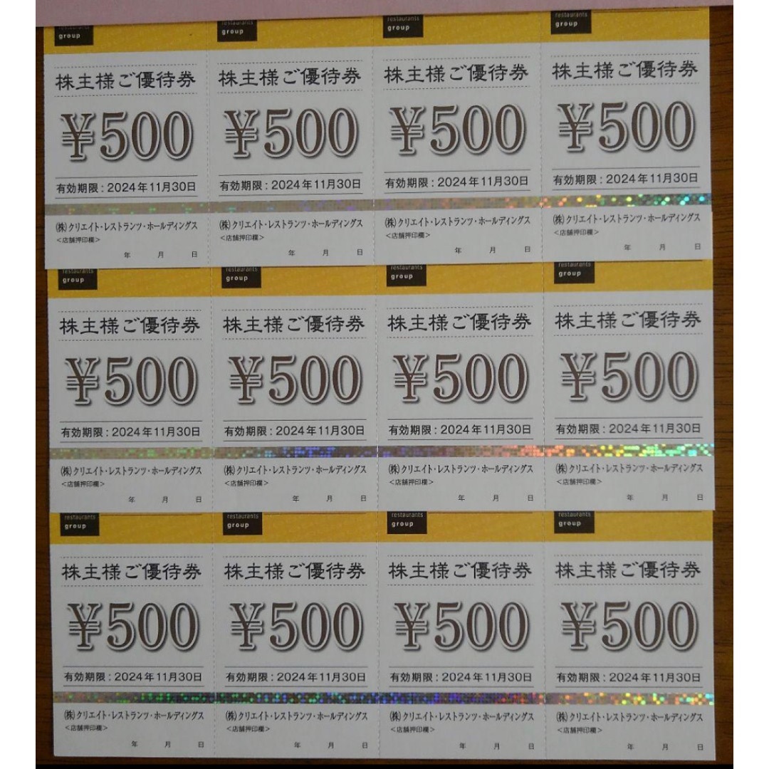 クリエイトレストランツ優待