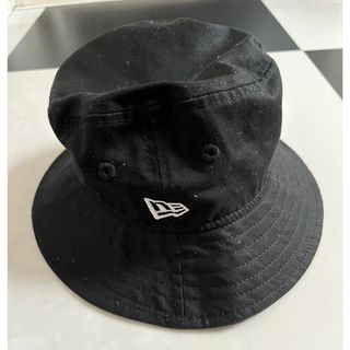 ニューエラー(NEW ERA)のバケットハット コットン ベーシック ブラック メンズ レディース(ハット)