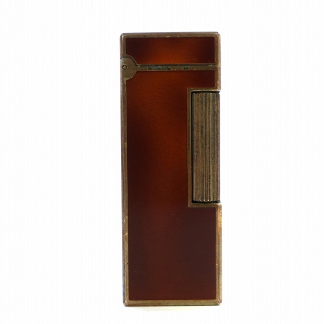 Dunhill - dunhill ガスライター ラッカー スクエア ローラー式 ゴールド色 茶