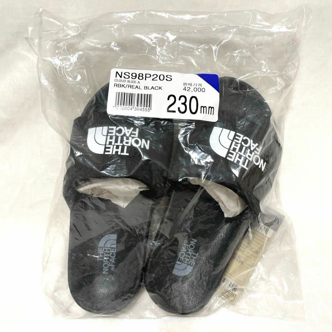 THE NORTH FACE(ザノースフェイス)の【新品】23センチ ノースフェイス 黒 サンダル クラウドスライド 韓国 レディースの靴/シューズ(サンダル)の商品写真