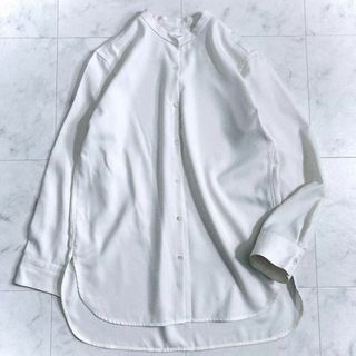 BEAUTY&YOUTH UNITED ARROWS - 美品 ビューティ＆ユース ツイルバンドカラーシャツ さらっと生地 長袖