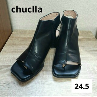 chuclla チュクラ ジップアップサンダル ブラック 24.5cm(サンダル)