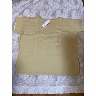 ユニクロ(UNIQLO)のユニクロ　マーセライズコットン　tシャツ　L タグ付(Tシャツ(半袖/袖なし))