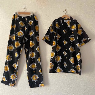 Santa Monica - vintageヴィンテージ昭和レトロ古着used太陽と月デザインパジャマ