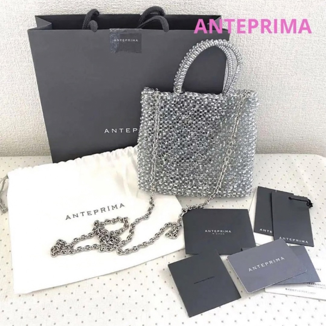 ANTEPRIMA(アンテプリマ)の極美品　ANTEPRIMA アンテプリマ　スタンダード　ミニアトゥーラ　シルバー レディースのバッグ(ショルダーバッグ)の商品写真