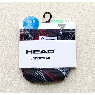 ヘッド(HEAD)のHEAD ビキニ ブリーフ Ｌサイズ デザイン ブラック×レッド(その他)