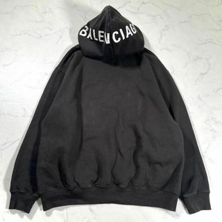 バレンシアガ(Balenciaga)の【良品】BALENCIAGA バレンシアガ　フードプリント　プルオーバーフーディ(パーカー)